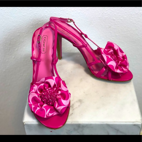 Coach Shoes - Coach Farrah heels in fuschia 9